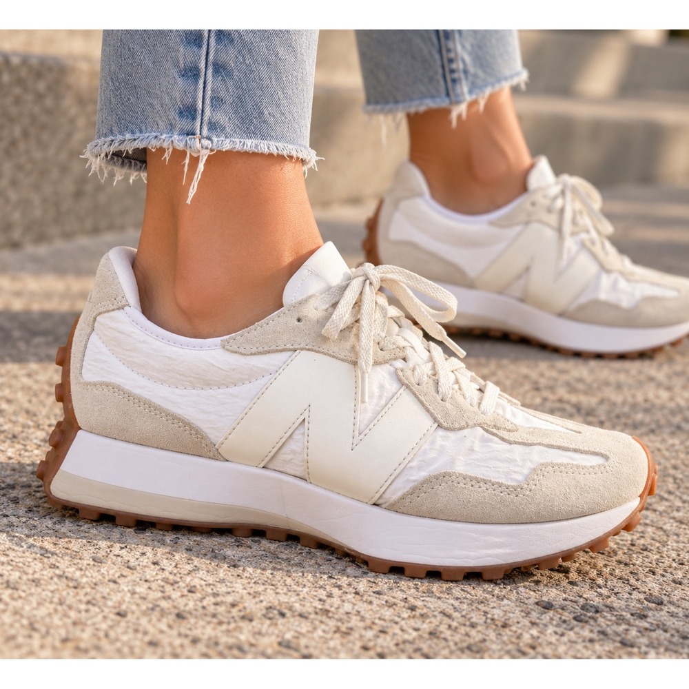 New Balance 327 Suede Nylon Sneakers WS327TD Women's 8